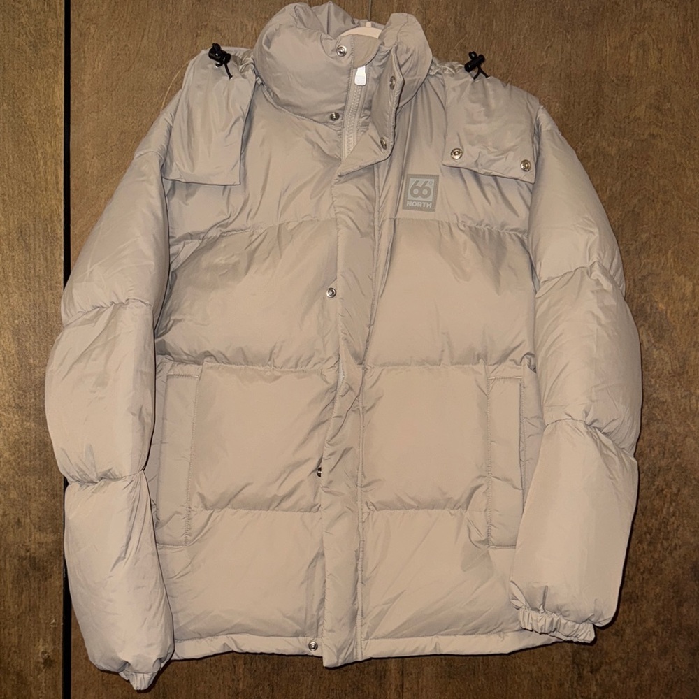 Route 66 Beige Puffer Jacket - Picture 5 of 7